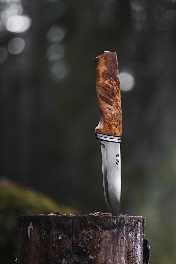 Helle Alden 4.1 Fixed Blade Knife Curly Birch – Uptown Cutlery