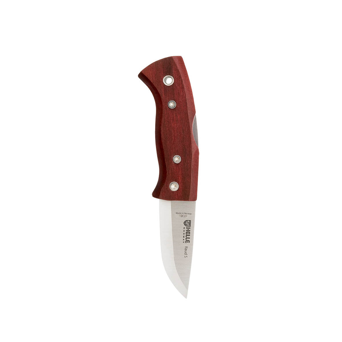  HELLE Knives - Raud S - Small Sized Pocket Knife - EDC Folding  Knife with Red Colored Birch Wood Handle, Scandi Grind : Sports & Outdoors